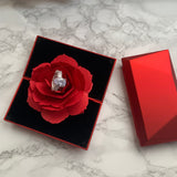 Pop up red rose ring gift box (box only ring not included)