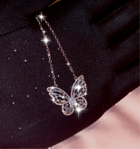 Anaya Butterfly crystal necklace