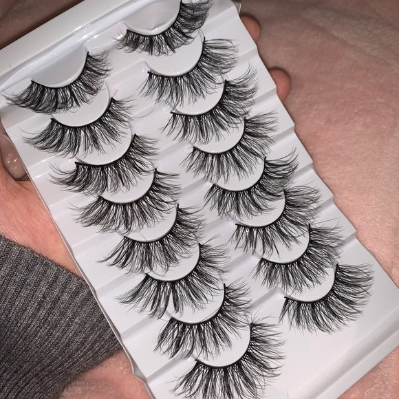 8 pairs fluffy lash board (style A2)