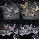 Anaya Butterfly crystal full set