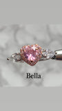 Bella heart cut cubic zirconia luxury crystal ring