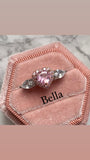 Bella heart cut cubic zirconia luxury crystal ring